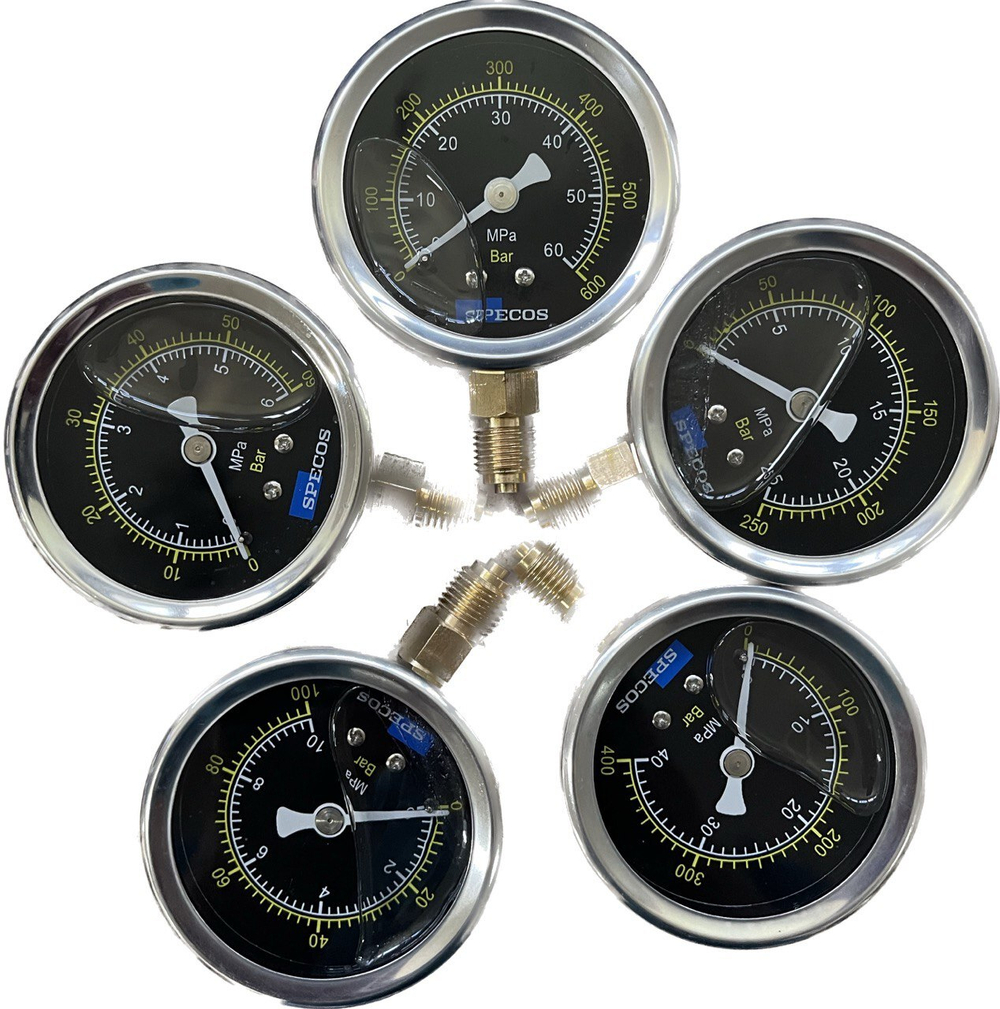Глицериновый манометр SPECOS 25MPa, 250Bar