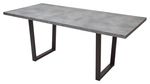 Стол М-City DISAUR Лофт 160 Бетон Портленд, Черный