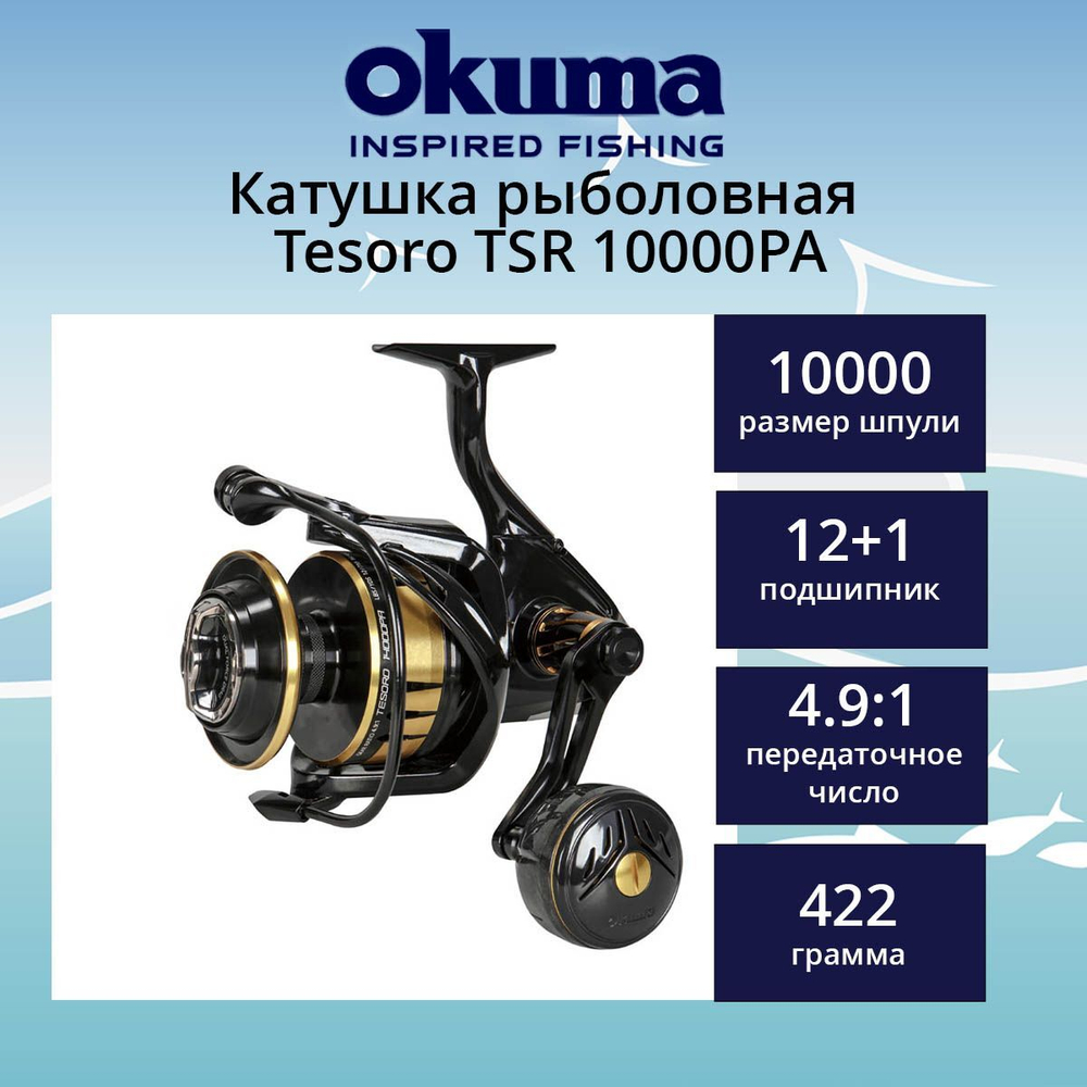 Катушка безынерционная Tesoro TSR 8000PA Spinning