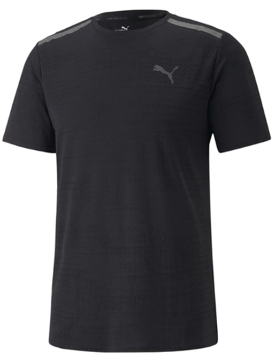 Теннисная футболка Puma Train Jacquard Short Sleeve Tee - Black