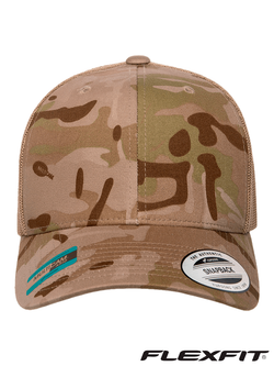 Бейсболка (кепка) сетчатая Flexfit Classic Snapback 6606MC. Мультикам