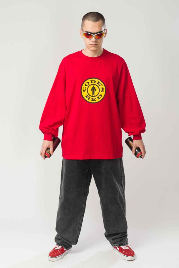 Лонгслив Oversleeve Gym Code красный - фото 2
