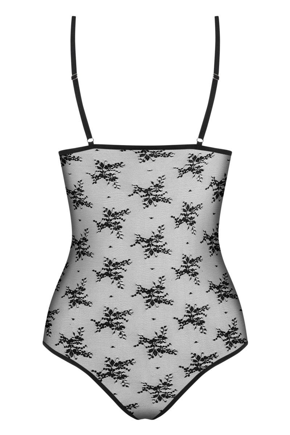 Пикантное боди Jennifairy с орнаментом (Размер: L-XL) (Цвет: черный)