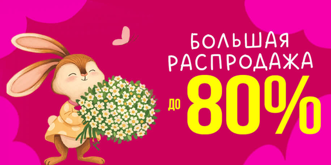 Большая распродажа 80%