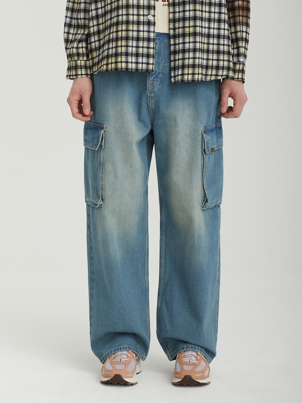 Мужские Джинсы Loose Fit Denim Cargo