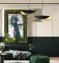 Подвесной светильник 8821P/S black/gold