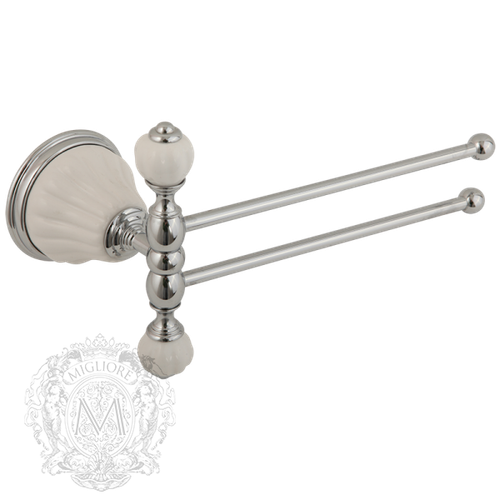 Полотенцедержатель Migliore Olivia ML.OLV-60.624.BI.CR 20см. двойной поворотной