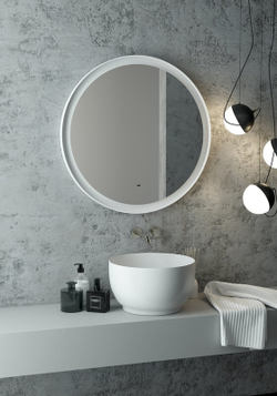 Зеркало "Planet white Led" D 800 с бесконтактным сенсором
