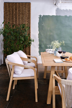 Обеденная группа из акации RIMINI M со столом 170 см SALE Распродажа