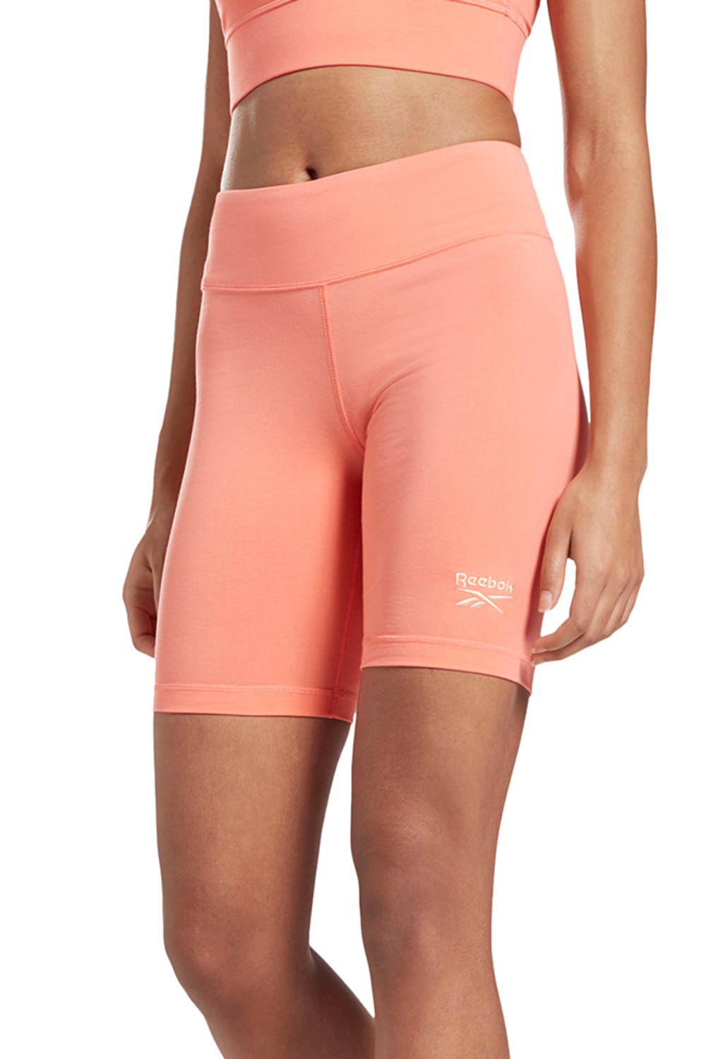 Женские Шорты теннисные Reebok Womens RI SL Fitted Logo Shorts - Розовый