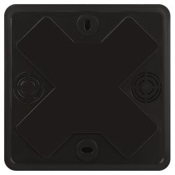 Распаячная коробка ЭРА BS-B-100-100-30 для кабель-канала черная 100х100х30мм IP40