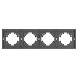 Рамка пластиковая FRM-TENDO-SFPL-4-GR (Arlight, Матовый графитовый) 054655