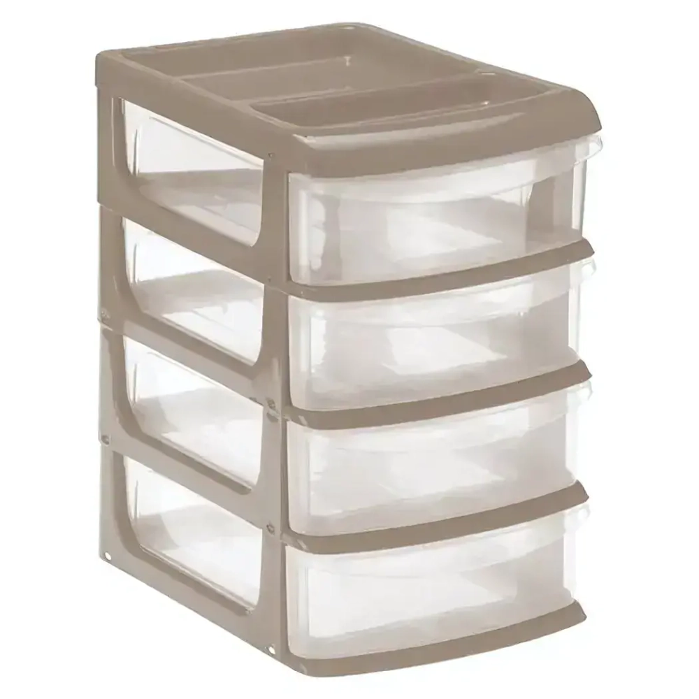 Бокс универсальный большой (4 секции) капучино