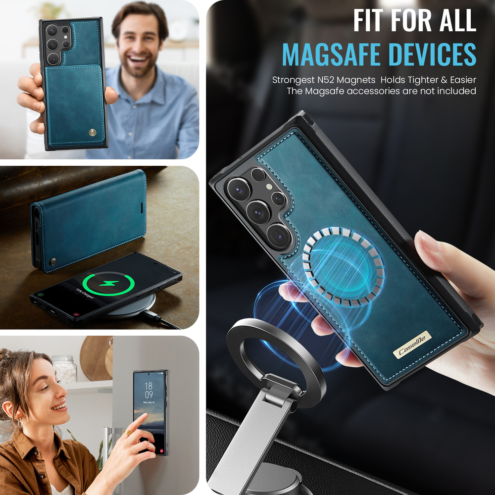 Чехол-кошелек CaseMe 2 in 1 MagSafe Samsung Galaxy S24 Ultra