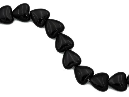 Бусина сердце агат 14мм