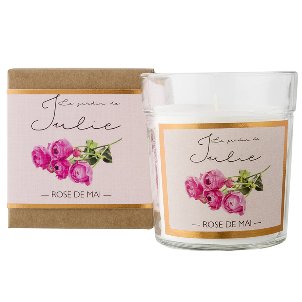 Свеча ароматическая le jardin de julie, Майская роза, 30 ч