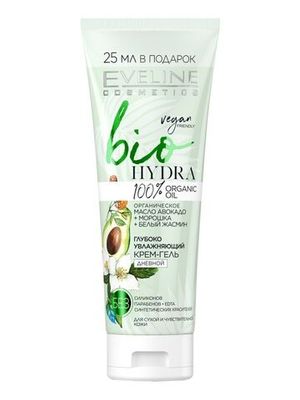 EVELINE.bio HYDRA–ГЛУБОКО УВЛАЖНЯЮЩИЙ КРЕМ-ГЕЛЬ ДНЕВНОЙ серии Bio, 75мл