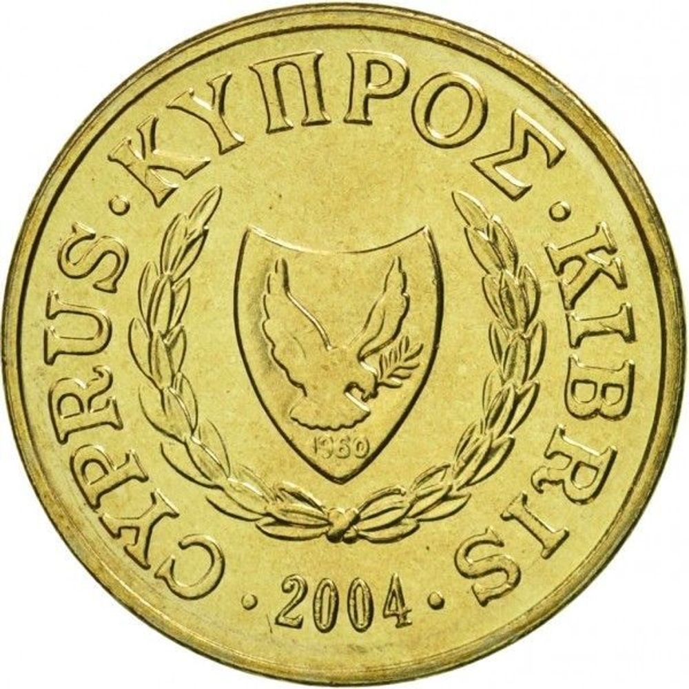 Cyprus, 1 Cent (Type 2 Coat of Arms), 2004, BU