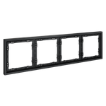 Рамка пластиковая VOLTUM S70 на 4 поста, (графит)