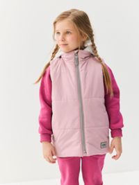 Жилет на молнии с капюшоном "Роза"