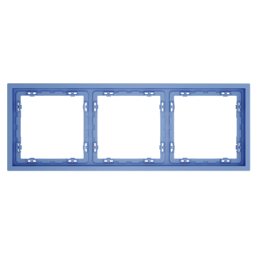 Рамка пластиковая VOLTUM S70 на 3 поста, (деним)
