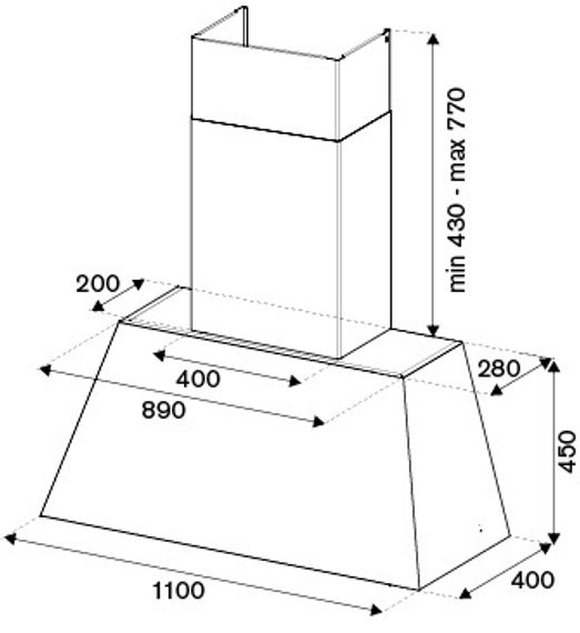 Вытяжка Bertazzoni KR110HER1NEDC