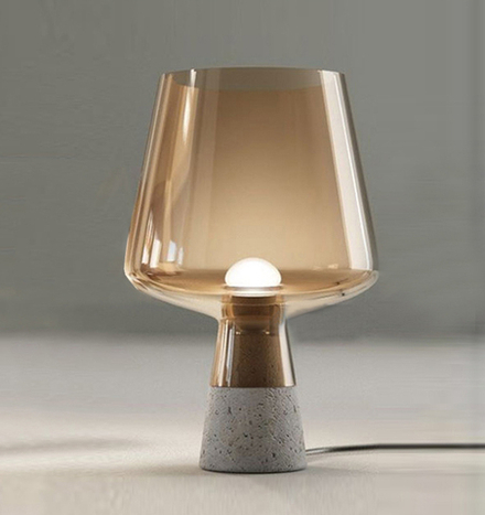 Table design lamp Glass  ( Amber )