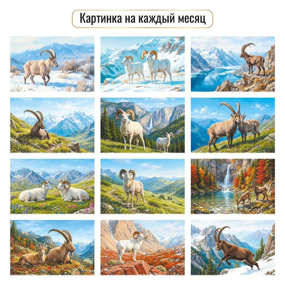 Календарь отрывной на магните 2027 "Символ года" 10333 (Квадра)