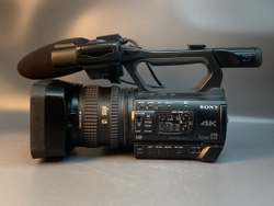 Sony PXW-Z150 194x10 пробега, следы клея в области микрофона