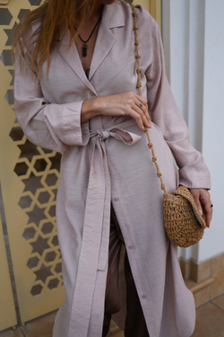 Рубашка длинная "Розовый рассвет"