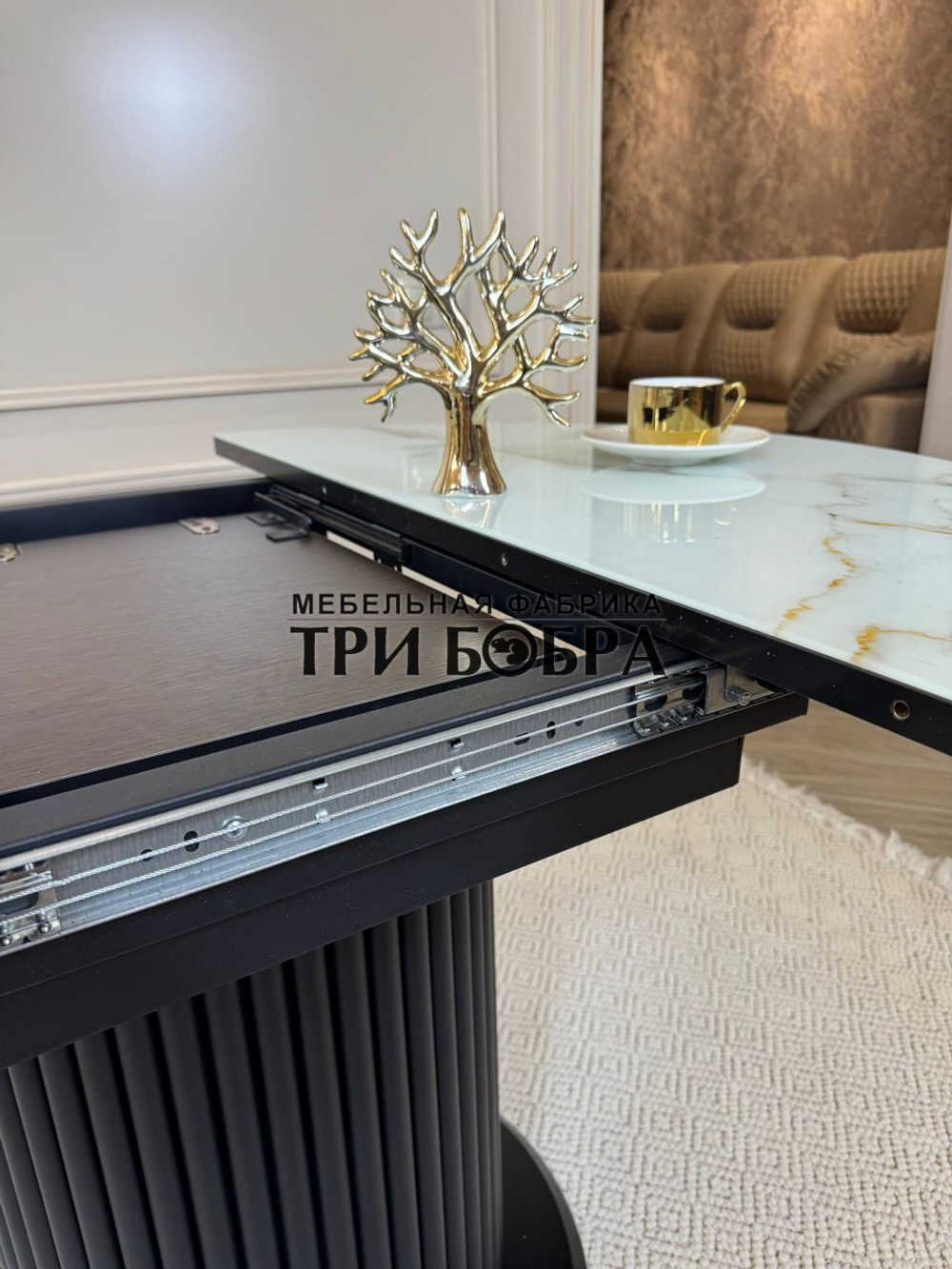 Стол кухонный "Орион", белый кварц