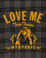 Hysteric Glamour Рубашка Love Me Two Times Серая