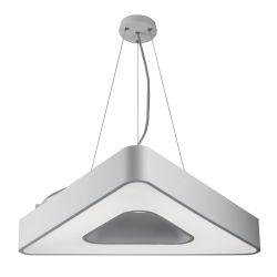 Светильник LED ЭРА Geometria SPO-153-W-40K-030 Delta 30Вт 4000К 2100Лм IP40 600*600*80 белый подвесной | Декоративные светильники Geometria