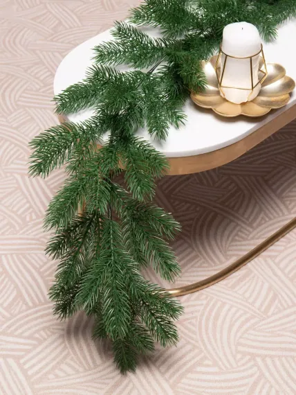 Хвойная гирлянда Суздальская 200*30 см., 100% литая хвоя, ЕлкиТорг (23065)