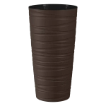Кашпо для цветов пластиковое 15л d-30см «Модерн Максимум» Темно-коричневый