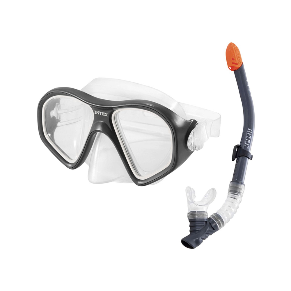 Набор для плавания 3 в 1 Intex 55657 Wave Rider, чёрный, маска, трубка и ласты