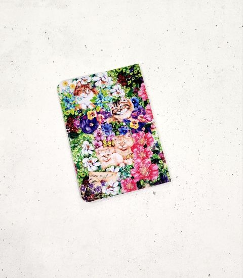 Обложка для паспорта "Винтажные кошки"