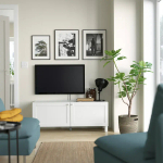 Тумба под ТВ - IKEA BESTÅ/BESTA, 120x42x48 см, белый, Бесто ИКЕА