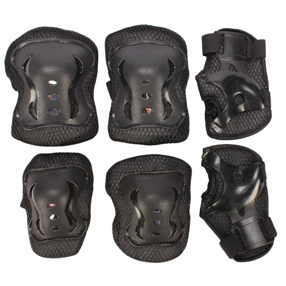 Защита : наколенники+налокотники+на кисти рук, в сетке, 4 цвета микс, с-30824