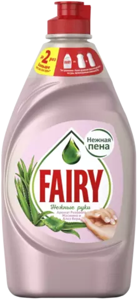 Fairy Средство для мытья посуды Нежные руки Розовый Жасмин и Алоэ Вера, 0.45 л