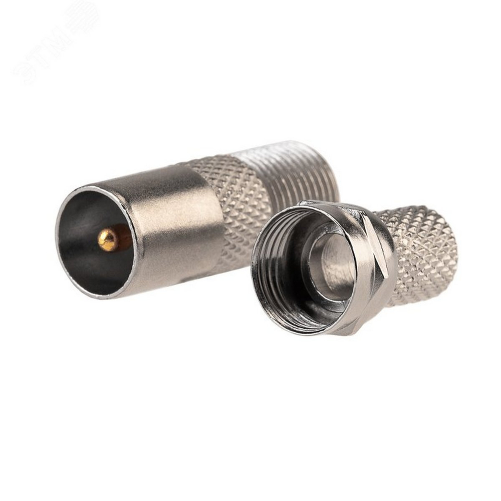 Штекер ТВ прямой под кабель RG6U (комплект 2шт) MZ2in Сигнал