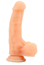 Телесный фаллоимитатор Knight - 18,2 см. (Цвет: телесный)