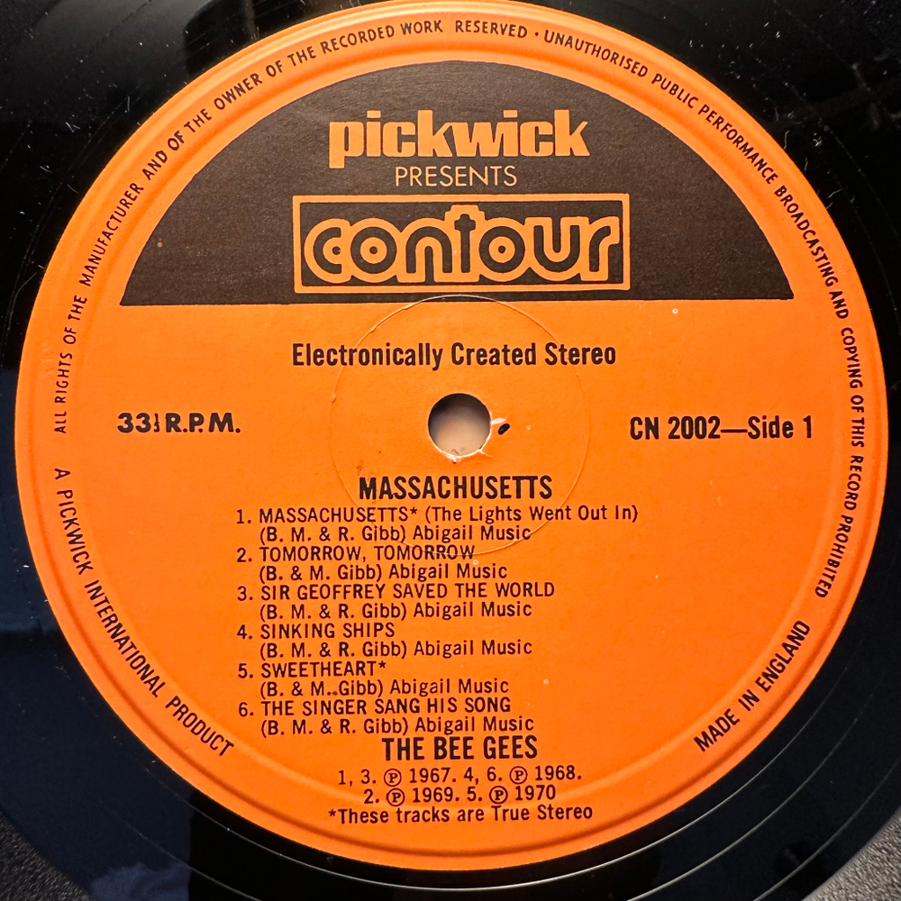 The Bee Gees - Massachusetts (Англия 1978г.)