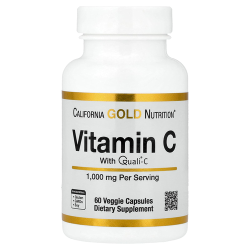 California Gold Nutrition, Quali®-C, витамин C, 1000 мг, 60 растительных капсул