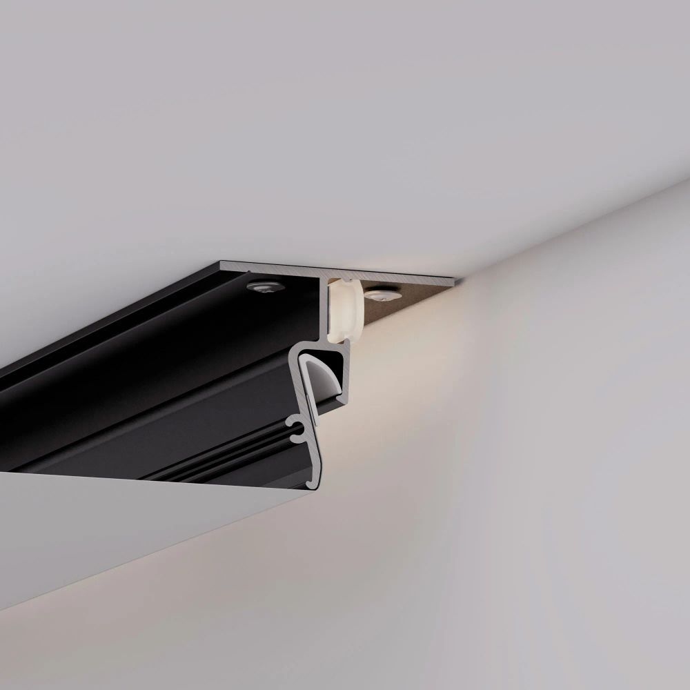 Профиль STRETCH-SHADOW-CEIL-2000 BLACK (A2-CONTOUR-PRO) (Arlight, Алюминий) 040703