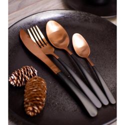 Нож столовый 23,1 ручка матовый черный, медь PVD Provence P.L. [12]