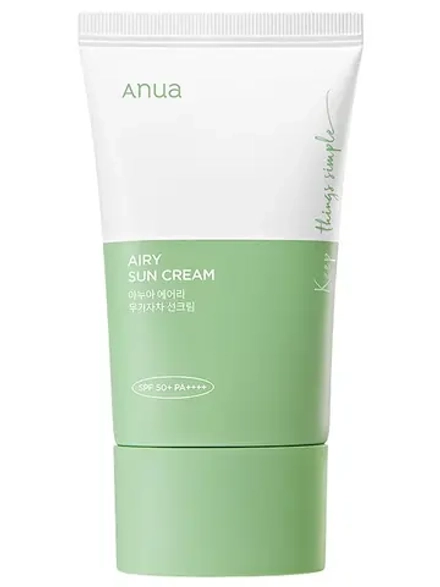 Anua Лёгкий минеральный солнцезащитный крем с экстрактом хауттюйнии SPF50 Airy Sun Сream 50 мл