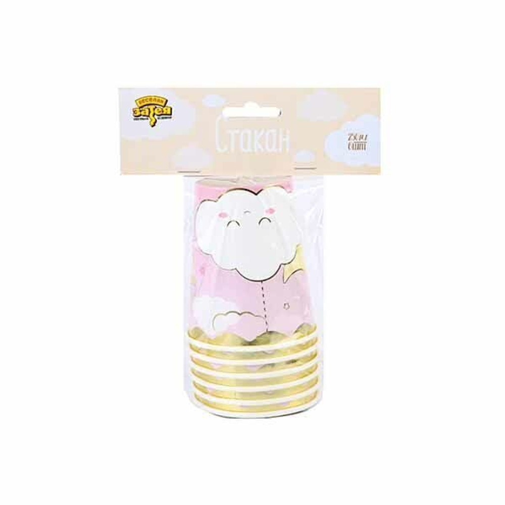 Стаканы Детские Грезы розовые 6шт