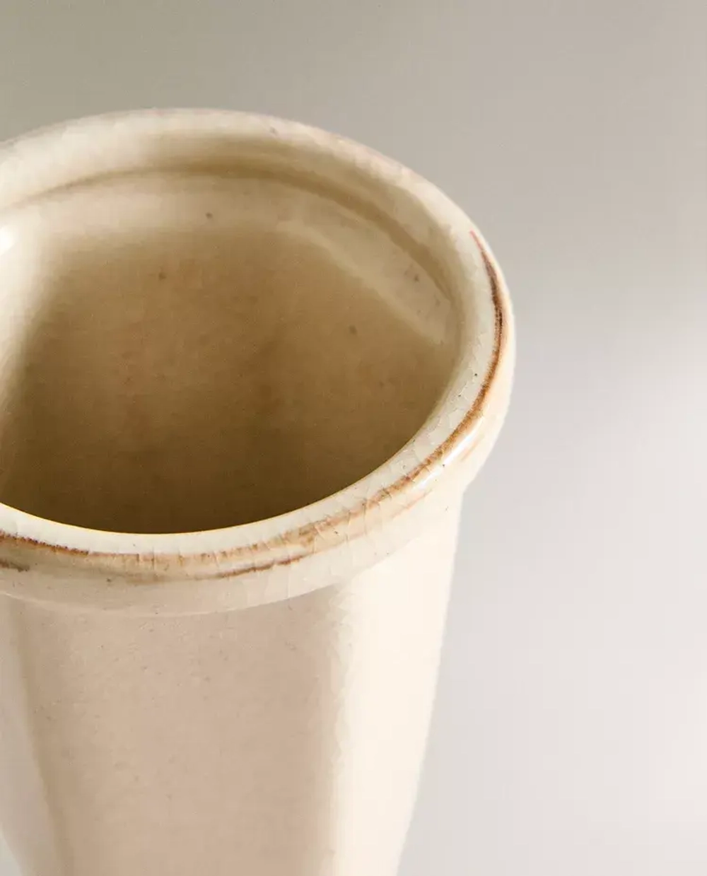 ZARA HOME КЕРАМИЧЕСКАЯ ВАЗА, БЕЛЫЙ