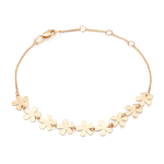 Браслет «Цветочная поляна» из красного золота